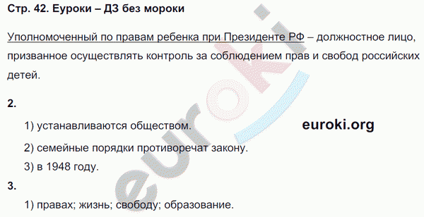 Рабочая тетрадь по обществознанию 7 класс Федорова, Никитин Страница 42