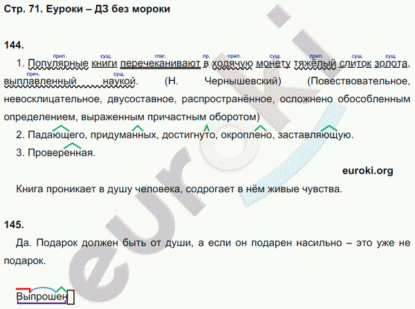 Рабочая тетрадь по русскому языку 6 класс. Орфография. ФГОС Ларионова Страница 71