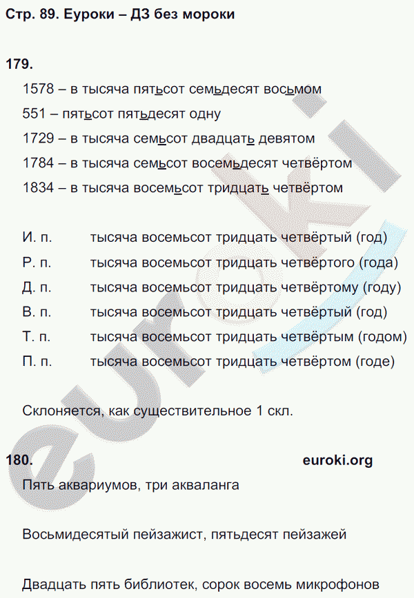 Рабочая тетрадь по русскому языку 6 класс. Орфография. ФГОС Ларионова Страница 89