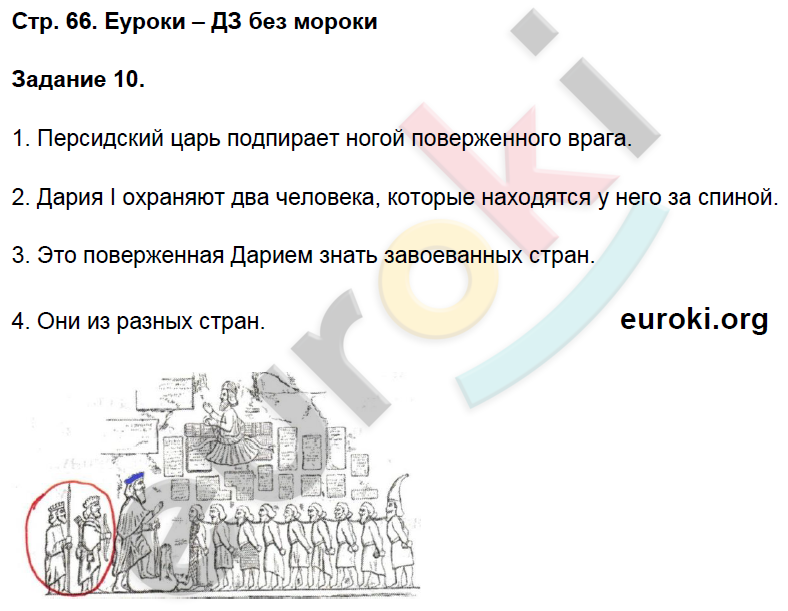 Рабочая тетрадь по истории Древнего мира 5 класс. Часть 1, 2 Чернова Страница 66