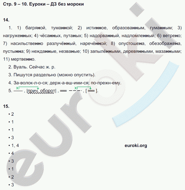 Рабочая тетрадь по русскому языку 8 класс  Литвинова Страница 10