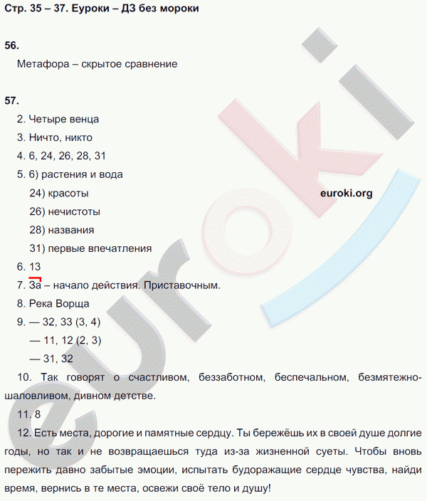 Рабочая тетрадь по русскому языку 8 класс  Литвинова Страница 36