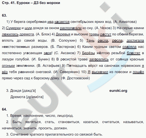 Рабочая тетрадь по русскому языку 8 класс  Литвинова Страница 41
