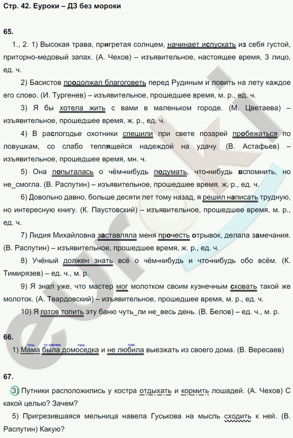 Рабочая тетрадь по русскому языку 8 класс  Литвинова Страница 42