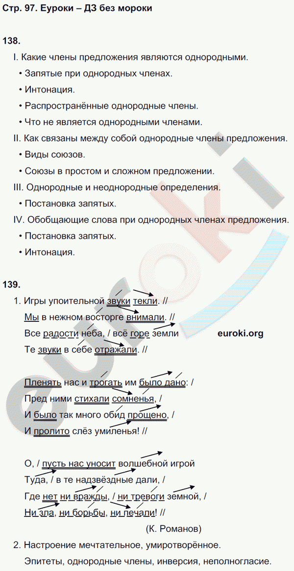 Рабочая тетрадь по русскому языку 8 класс  Литвинова Страница 97