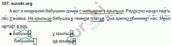 Русский язык 3 класс. Часть 1, 2 Соловейчик, Кузьменко Задание 157