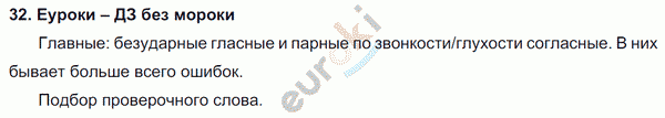 Русский язык 3 класс. Часть 1, 2 Соловейчик, Кузьменко Задание 32