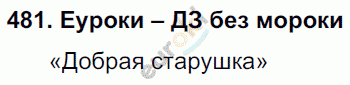 Русский язык 3 класс. Часть 1, 2 Соловейчик, Кузьменко Задание 481