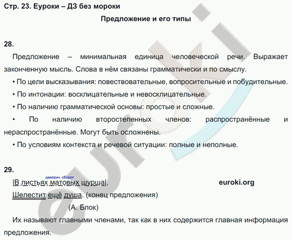Рабочая тетрадь по русскому языку 8 класс Львов Страница 23