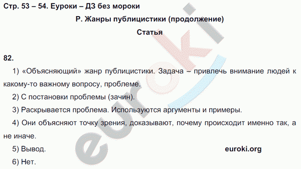 Рабочая тетрадь по русскому языку 8 класс Львов Страница 54