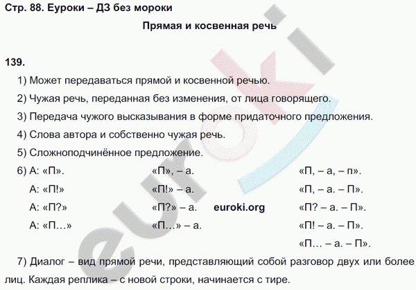Рабочая тетрадь по русскому языку 8 класс Львов Страница 88
