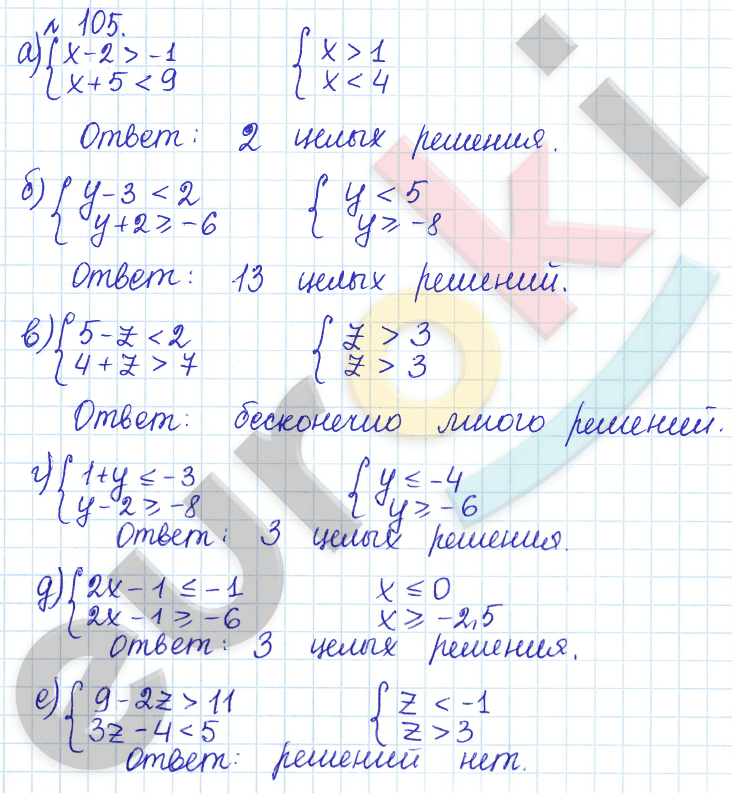 Алгебра 9 класс Дорофеев, Суворова Задание 105