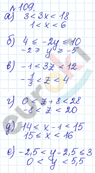 Алгебра 9 класс Дорофеев, Суворова Задание 109