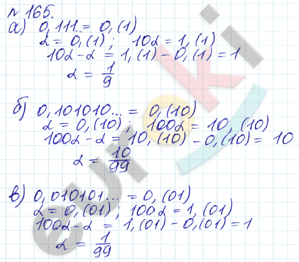 Алгебра 9 класс Дорофеев, Суворова Задание 165