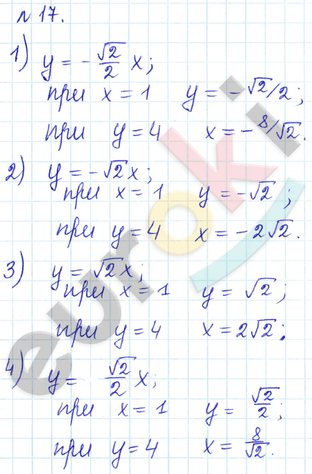 Алгебра 9 класс Дорофеев, Суворова Задание 17