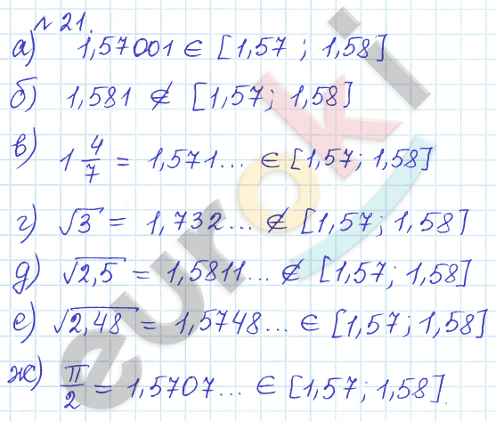 Алгебра 9 класс Дорофеев, Суворова Задание 21