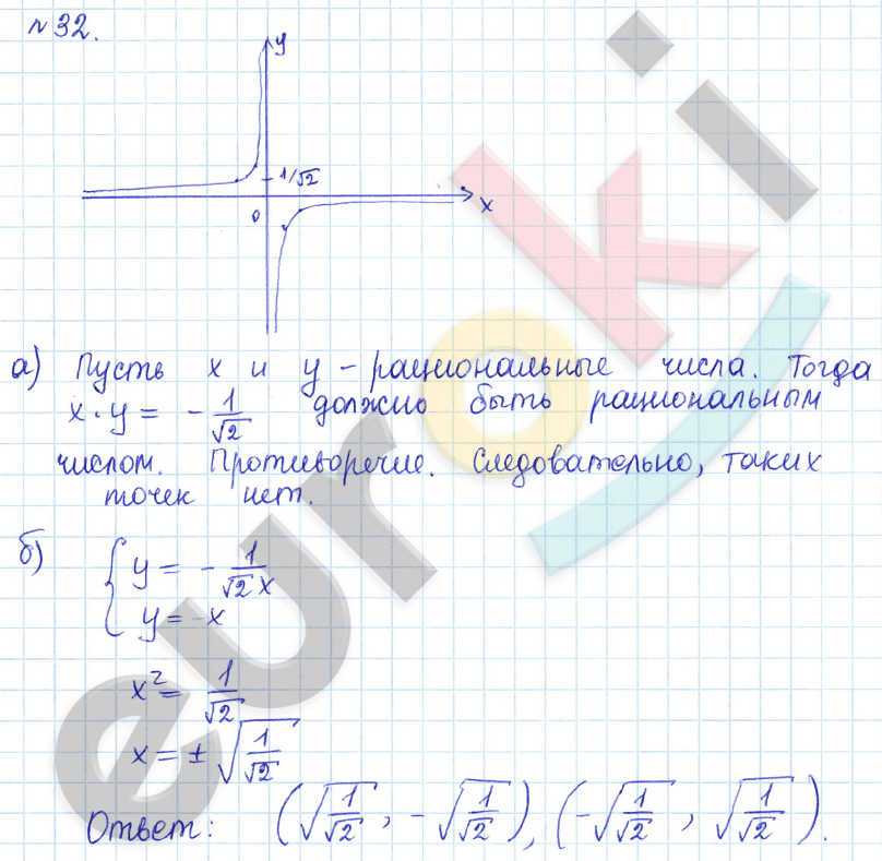 Алгебра 9 класс Дорофеев, Суворова Задание 32