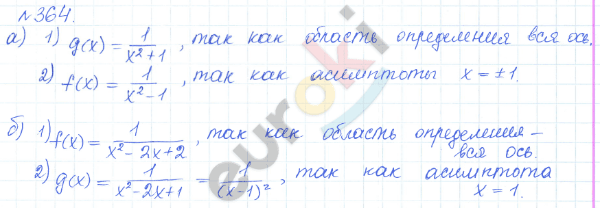 Алгебра 9 класс Дорофеев, Суворова Задание 364