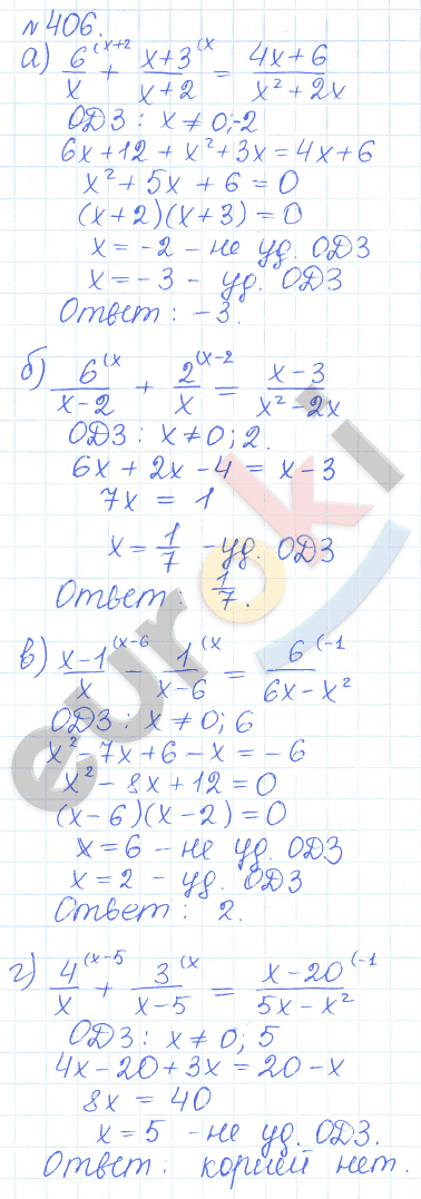 Алгебра 9 класс Дорофеев, Суворова Задание 406