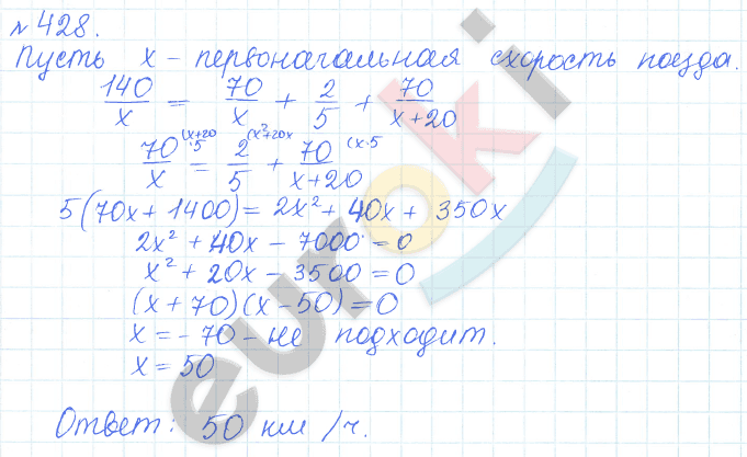 Алгебра 9 класс Дорофеев, Суворова Задание 428