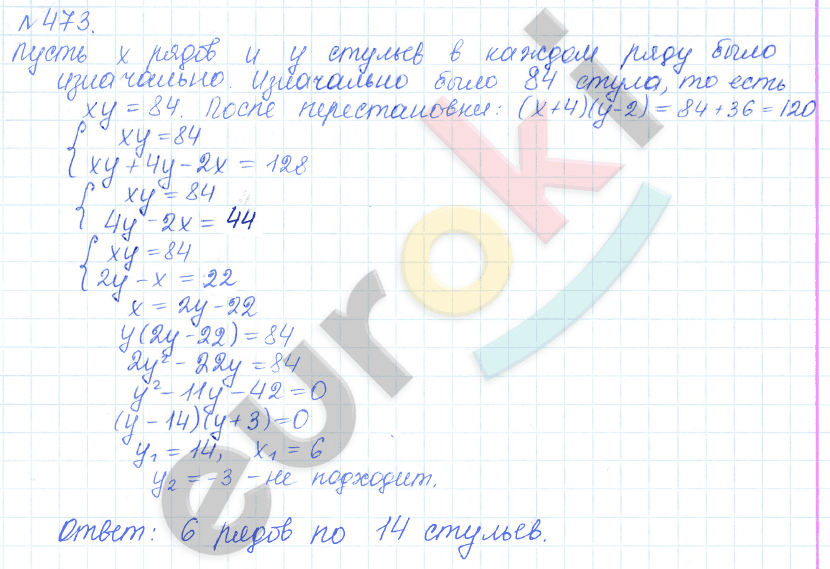 Алгебра 9 класс Дорофеев, Суворова Задание 473