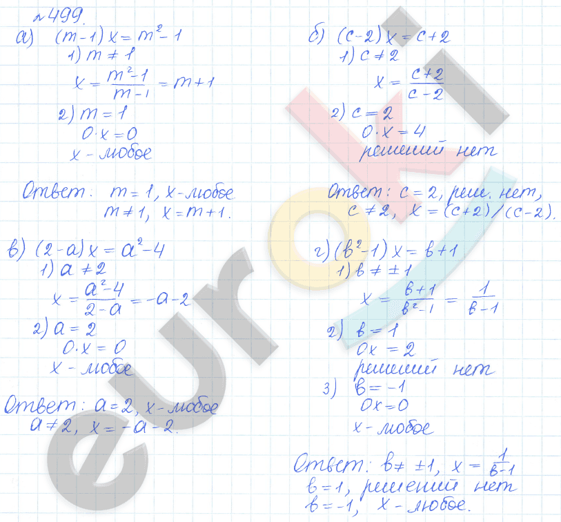 Алгебра 9 класс Дорофеев, Суворова Задание 499