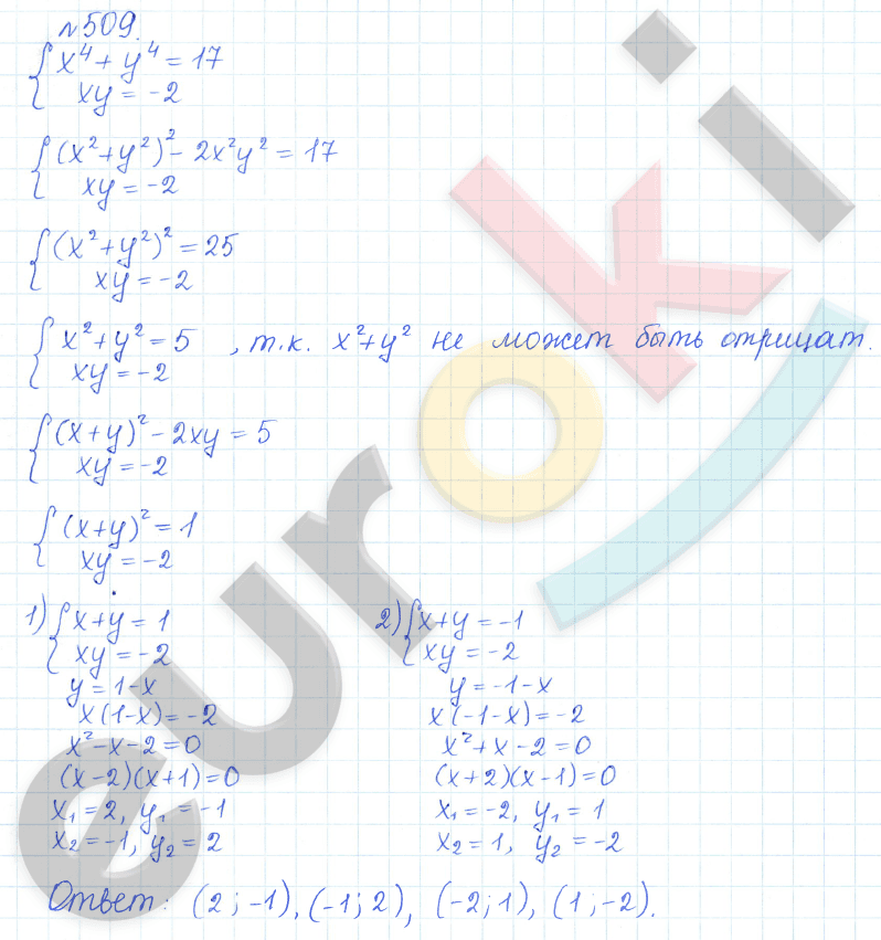 Алгебра 9 класс Дорофеев, Суворова Задание 509