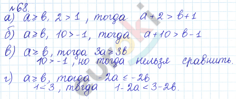Алгебра 9 класс Дорофеев, Суворова Задание 68