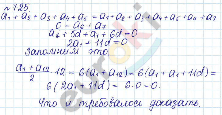 Алгебра 9 класс Дорофеев, Суворова Задание 725