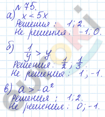 Алгебра 9 класс Дорофеев, Суворова Задание 75