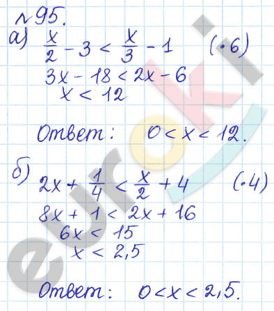 Алгебра 9 класс Дорофеев, Суворова Задание 95
