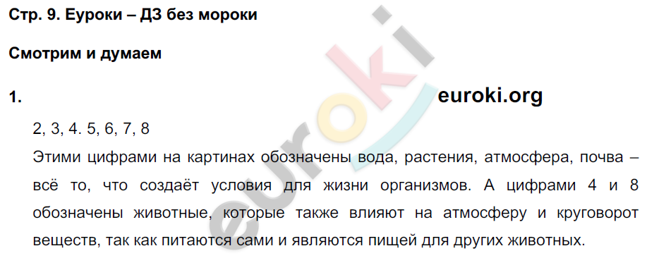 Тетрадь-тренажёр по биологии 5 класс. Часть 1, 2 Сухорукова, Кучменко, Дмитриева Страница 9