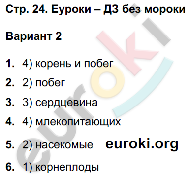 Тетрадь-экзаменатор по биологии 5 класс Сухорукова, Кучменко Страница 24