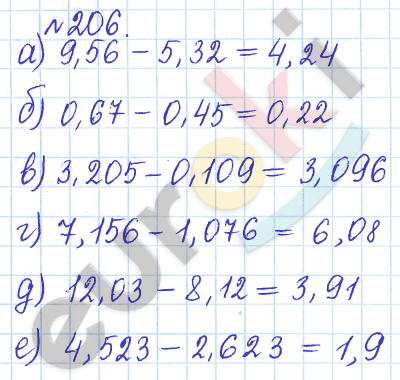 Математика 6 класс. Задачник Бунимович, Кузнецова Задание 206