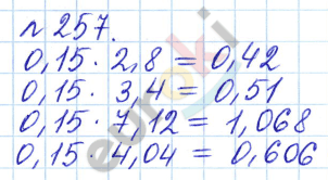 Математика 6 класс. Задачник Бунимович, Кузнецова Задание 257