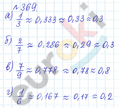 Математика 6 класс. Задачник Бунимович, Кузнецова Задание 369