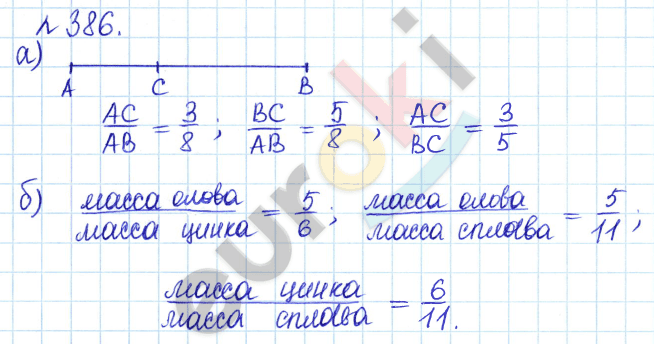 Математика 6 класс. Задачник Бунимович, Кузнецова Задание 386