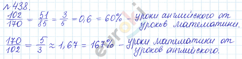 Математика 6 класс. Задачник Бунимович, Кузнецова Задание 438