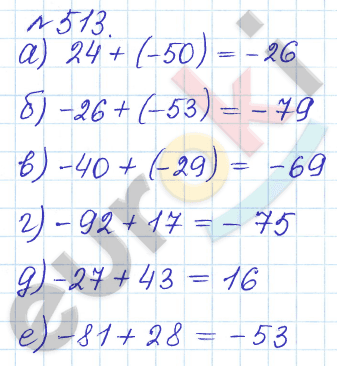 Математика 6 класс. Задачник Бунимович, Кузнецова Задание 513