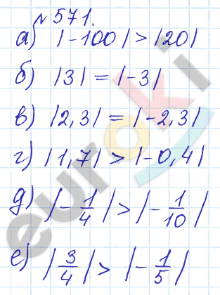 Математика 6 класс. Задачник Бунимович, Кузнецова Задание 571