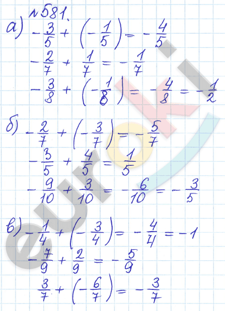 Математика 6 класс. Задачник Бунимович, Кузнецова Задание 581