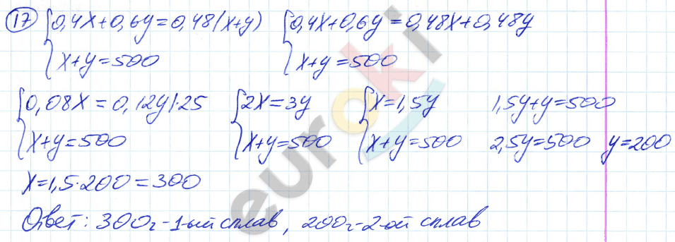 Дидактические материалы по алгебре 8 класс Евстафьева, Карп Задание 17
