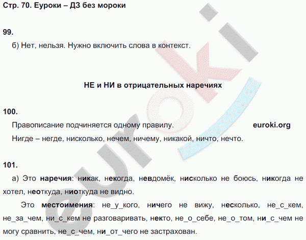 Рабочая тетрадь по русскому языку 7 класс Львов. К учебнику Разумовской Страница 70