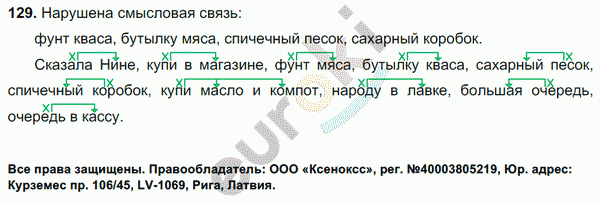 Русский язык 5 класс. Часть 1, 2. ФГОС Ладыженская, Баранов Задание 129