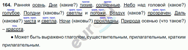 Русский язык 5 класс. Часть 1, 2. ФГОС Ладыженская, Баранов Задание 164
