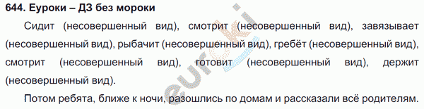 Русский язык 5 класс. Часть 1, 2. ФГОС Ладыженская, Баранов Задание 644