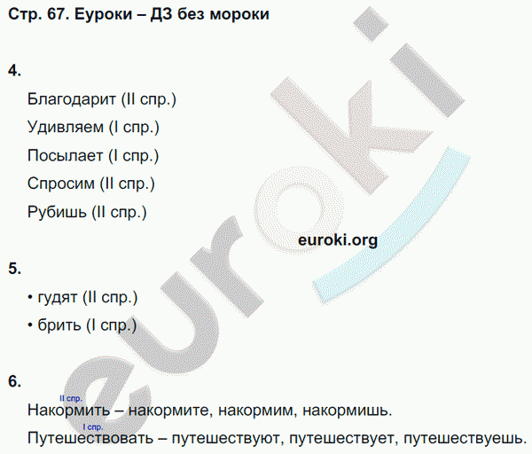 Контрольные работы по русскому языку 4 класс. Часть 1, 2. ФГОС Крылова Страница 67