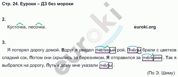 Контрольные работы по русскому языку 3 класс. Часть 1, 2. Ко всем учебникам Крылова Страница 24