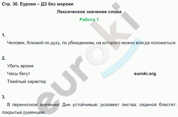 Контрольные работы по русскому языку 3 класс. Часть 1, 2. ФГОС Крылова, Канакина Страница 30