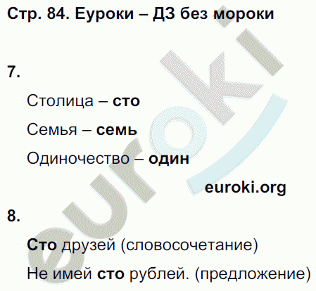 Зачетные работы по русскому языку 3 класс. Часть 1, 2. ФГОС Алимпиева, Векшина Страница 84